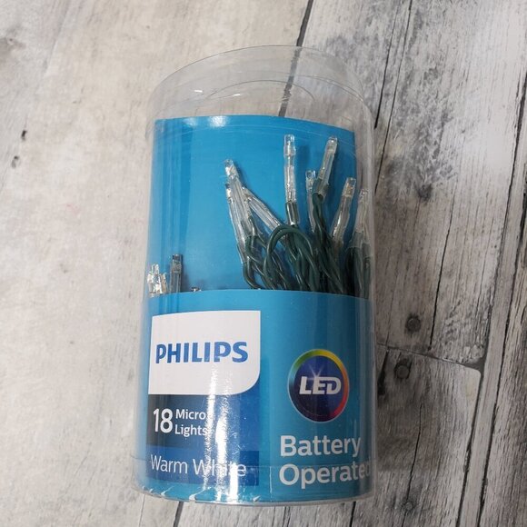 NWT - Philips Battery Operated 18 Lights - Picture 1 of 2